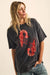 Crawdad Song Vintage-Wash Oversize Graphic Tee - ShopPromesa