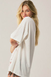 Rodeo Nights Distressed Oversize Western Graphic Tee - ShopPromesa