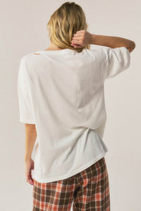 Rodeo Nights Distressed Oversize Western Graphic Tee - ShopPromesa