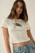 Turtle Time Thermal Cropped Graphic Baby Tee - ShopPromesa