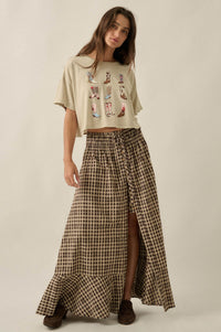 Booted Up Vintage-Wash Cropped Graphic Tee - ShopPromesa
