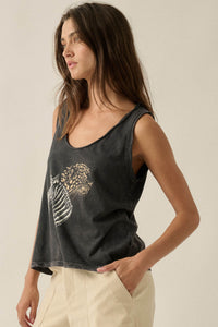 Safari Party Vintage Leopard & Zebra Graphic Tank Top - ShopPromesa