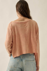 Tiger Twins Long-Sleeve Cropped Graphic Tee - ShopPromesa