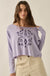 Nordic Blossoms Cropped Long-Sleeve Graphic Tee - ShopPromesa