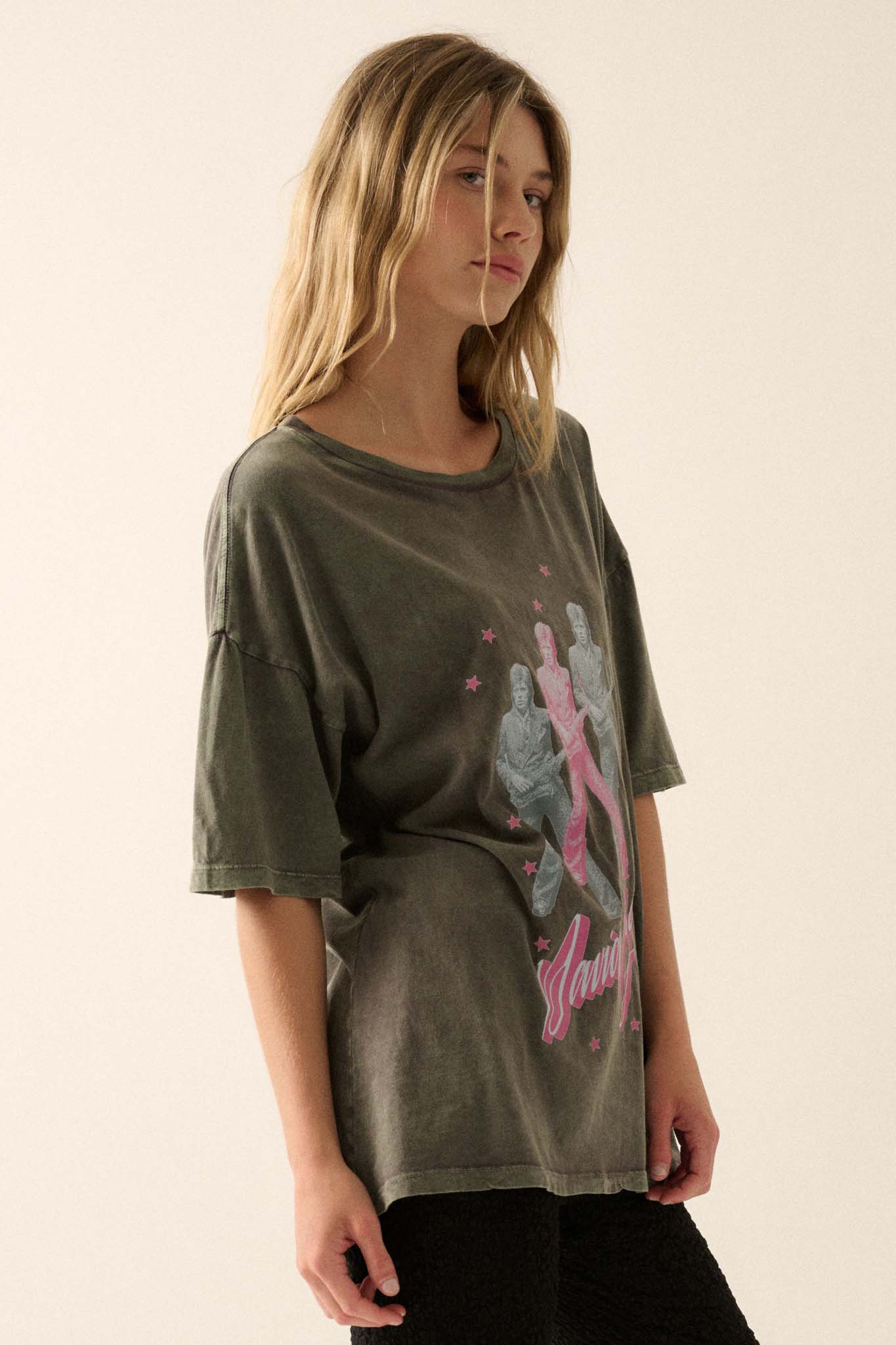 David Bowie Saxophone Oversize Graphic Tee - ShopPromesa