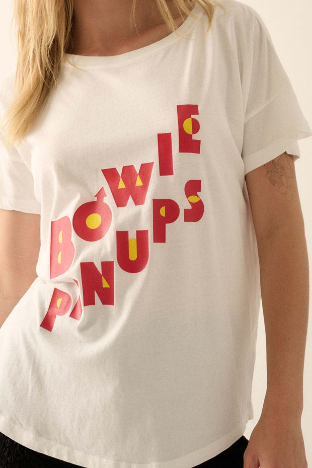 David Bowie Pinups Garment-Wash Graphic Tee - ShopPromesa