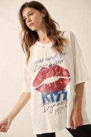 KISS Made for Loving You Distressed Graphic Tee - ShopPromesa