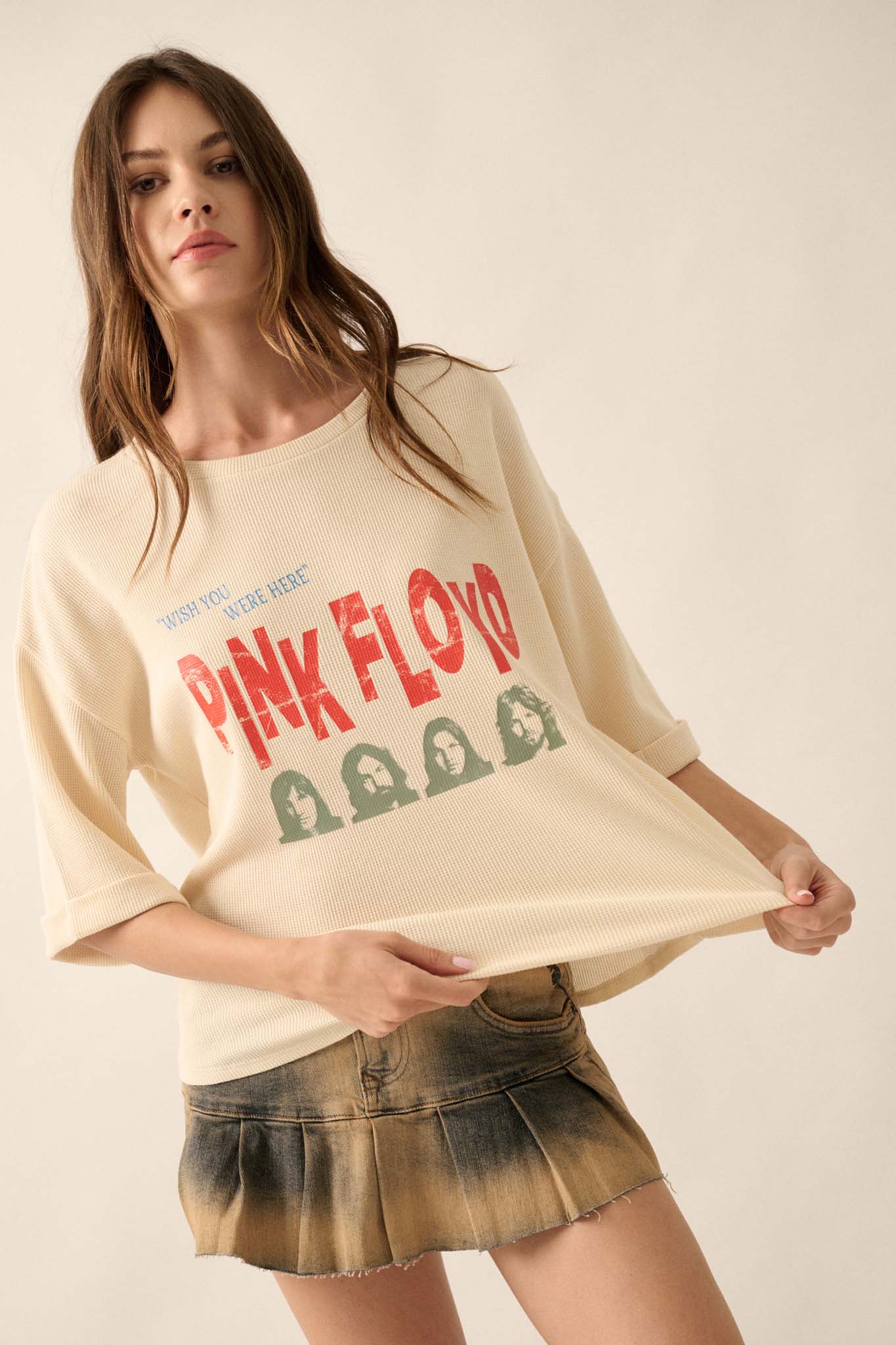 Pink Floyd Wish You Were Here Thermal Graphic Tee - ShopPromesa