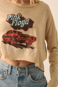 Pink Floyd Hot Rod Cropped Long-Sleeve Graphic Tee - ShopPromesa