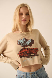 Pink Floyd Hot Rod Cropped Long-Sleeve Graphic Tee - ShopPromesa