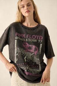 Pink Floyd Animals Tour '77 Distressed Graphic Tee - ShopPromesa