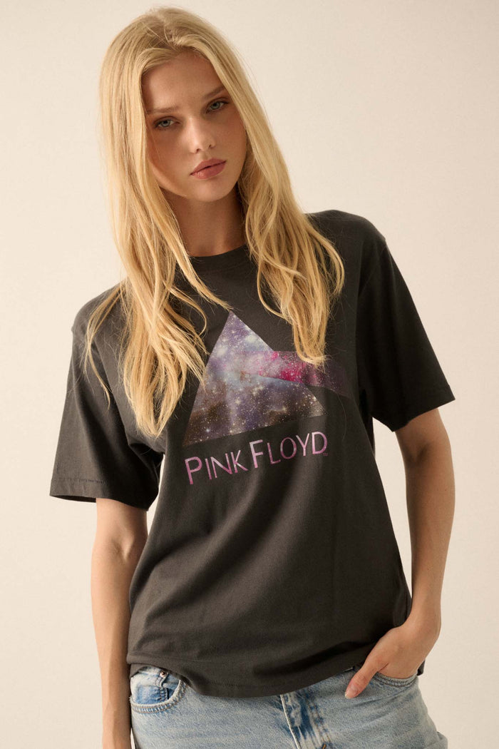 Pink Floyd Galaxy Prism Garment-Dyed Graphic Tee - ShopPromesa