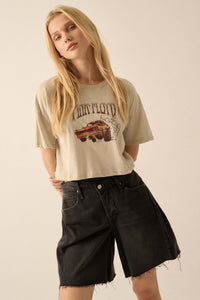 Pink Floyd Psychedelic Hot Rod Cropped Graphic Tee - ShopPromesa