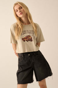 Pink Floyd Psychedelic Hot Rod Cropped Graphic Tee - ShopPromesa