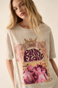 Pink Floyd 1967 Concert Poster Oversize Graphic Tee - ShopPromesa