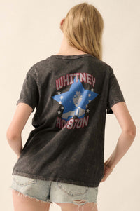 Whitney Houston Star Back-Print Graphic Tee - ShopPromesa