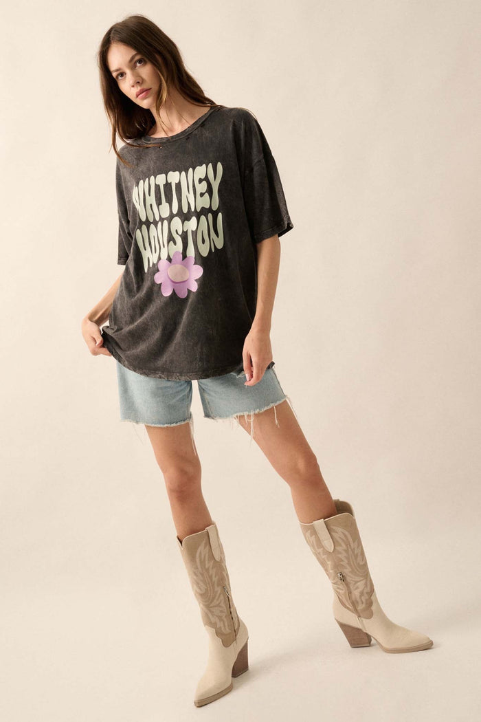 Whitney Houston Your Love Distressed Graphic Tee - ShopPromesa