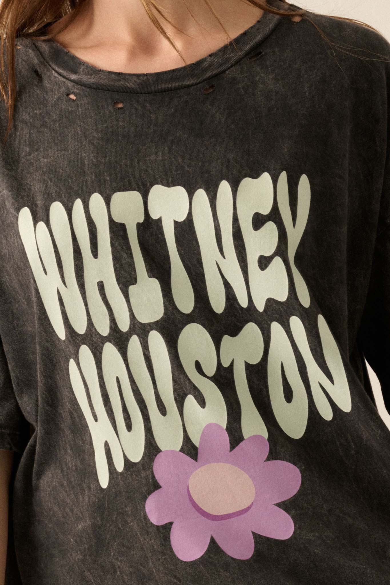 Whitney Houston Your Love Distressed Graphic Tee - ShopPromesa