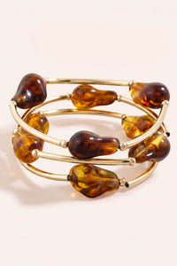 Curson Marble Resin Beaded 3-Piece Bracelet Set - ShopPromesa
