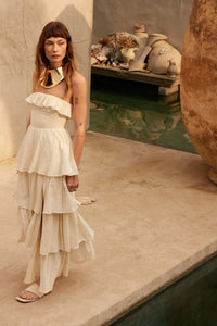 Tiers in Heaven Strapless Tiered Ruffle Maxi Dress - ShopPromesa
