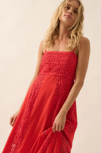 Beautiful Energy Lace-Inset High-Waist Maxi Dress - ShopPromesa