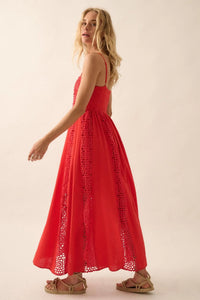 Beautiful Energy Lace-Inset High-Waist Maxi Dress - ShopPromesa