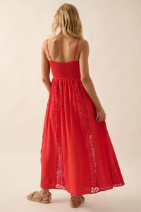 Beautiful Energy Lace-Inset High-Waist Maxi Dress - ShopPromesa