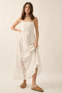 Beautiful Energy Lace-Inset High-Waist Maxi Dress - ShopPromesa