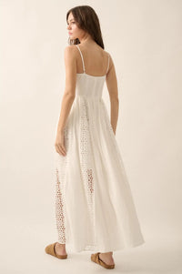 Beautiful Energy Lace-Inset High-Waist Maxi Dress - ShopPromesa