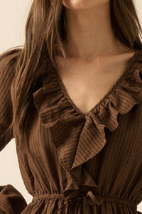 Longing for Love Ruffled Peasant Maxi Dress - ShopPromesa