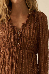 Angelic Beauty Embroidered Chiffon Mini Dress - ShopPromesa