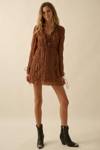 Angelic Beauty Embroidered Chiffon Mini Dress - ShopPromesa