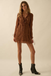 Angelic Beauty Embroidered Chiffon Mini Dress - ShopPromesa