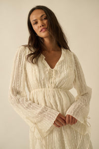 Angelic Beauty Embroidered Chiffon Mini Dress - ShopPromesa