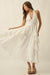 All Aflutter Gauze Tiered Ruffle Halter Maxi Dress - ShopPromesa