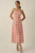 Lilies Bloom Floral Mesh Cami Midi Dress - ShopPromesa