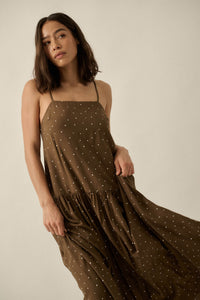 Sweet Spot Polka Dot Drop-Waist Cami Maxi Dress - ShopPromesa