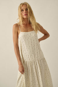 Sweet Spot Polka Dot Drop-Waist Cami Maxi Dress - ShopPromesa