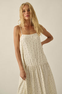 Sweet Spot Polka Dot Drop-Waist Cami Maxi Dress - ShopPromesa