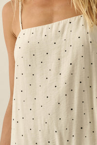 Sweet Spot Polka Dot Drop-Waist Cami Maxi Dress - ShopPromesa