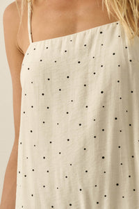 Sweet Spot Polka Dot Drop-Waist Cami Maxi Dress - ShopPromesa