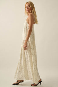 Sweet Spot Polka Dot Drop-Waist Cami Maxi Dress - ShopPromesa