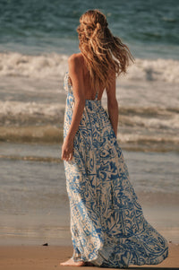 Nomadic Soul Abstract Floral-Print Halter Maxi Dress - ShopPromesa