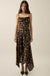 Drifting Blossoms Floral Satin Open-Back Maxi Dress - ShopPromesa