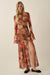 Blooming Harvest Floral Mesh Bell-Sleeve Maxi Dress - ShopPromesa