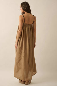 Finding Freedom Tonal-Stripe Trapeze Maxi Dress - ShopPromesa
