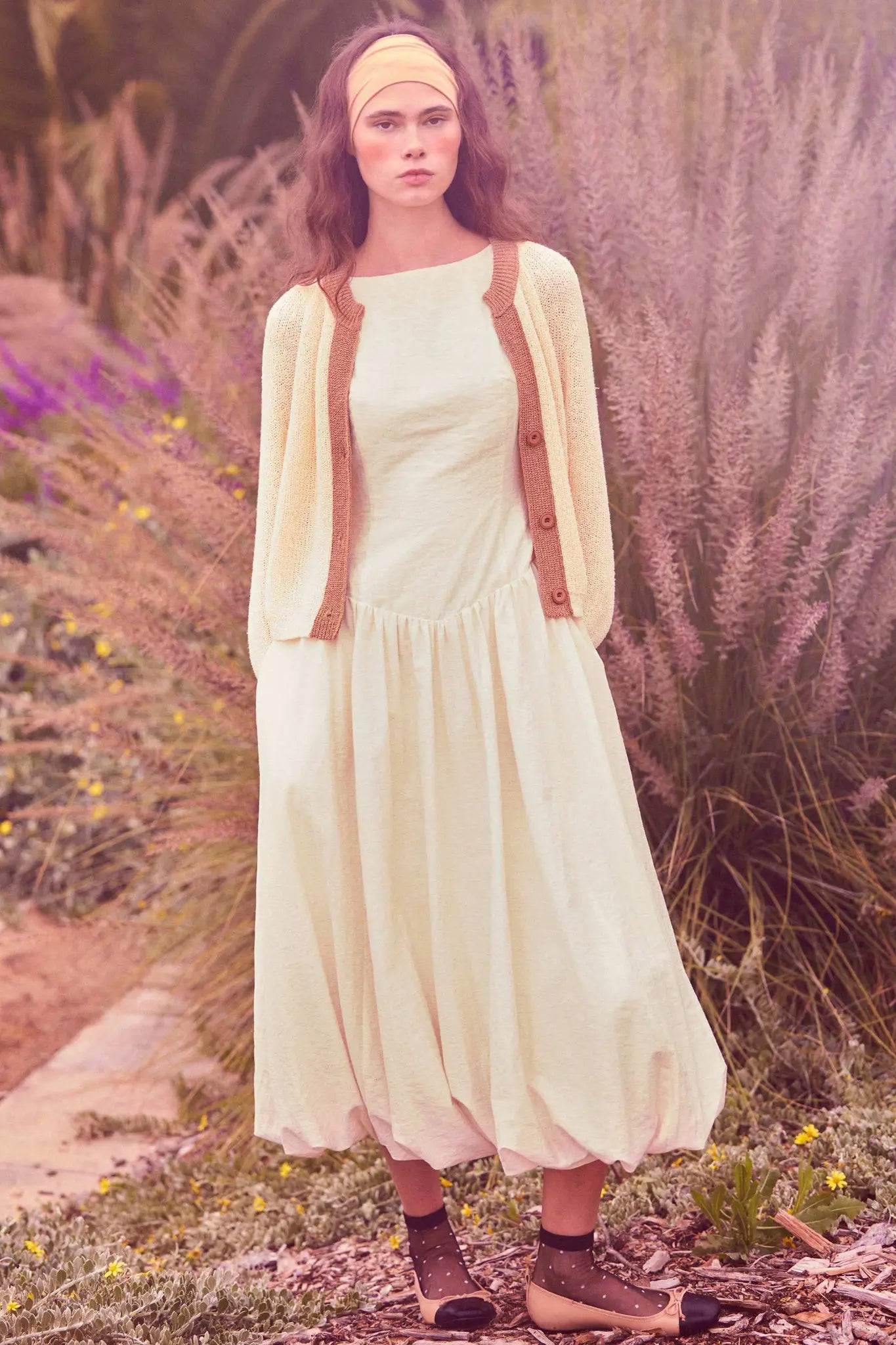 Natural Beauty Boatneck Bubble Midi Dress - ShopPromesa