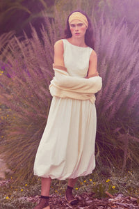 Natural Beauty Boatneck Bubble Midi Dress - ShopPromesa