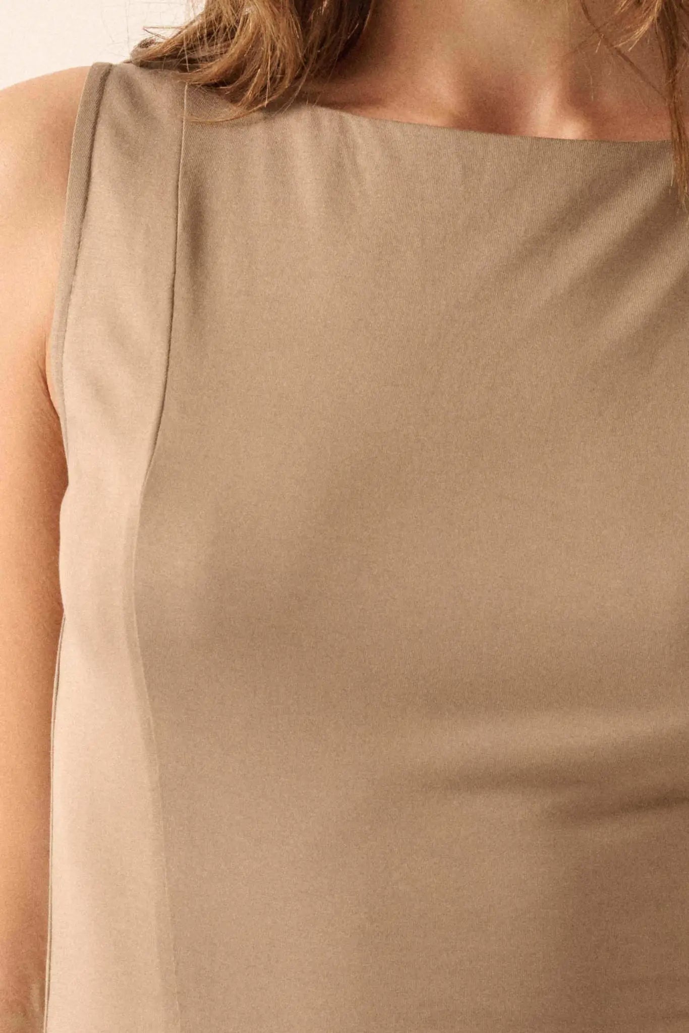 Best Day Sleeveless Drop-Waist Modal Midi Dress - ShopPromesa