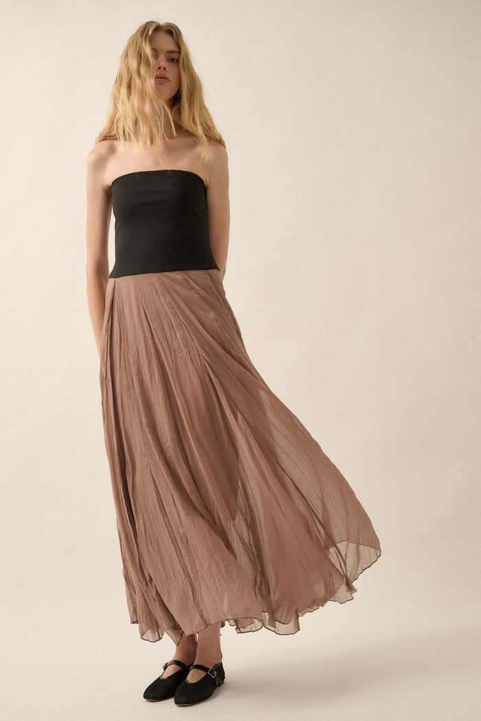 Double Take Colorblock Strapless Maxi Dress - ShopPromesa